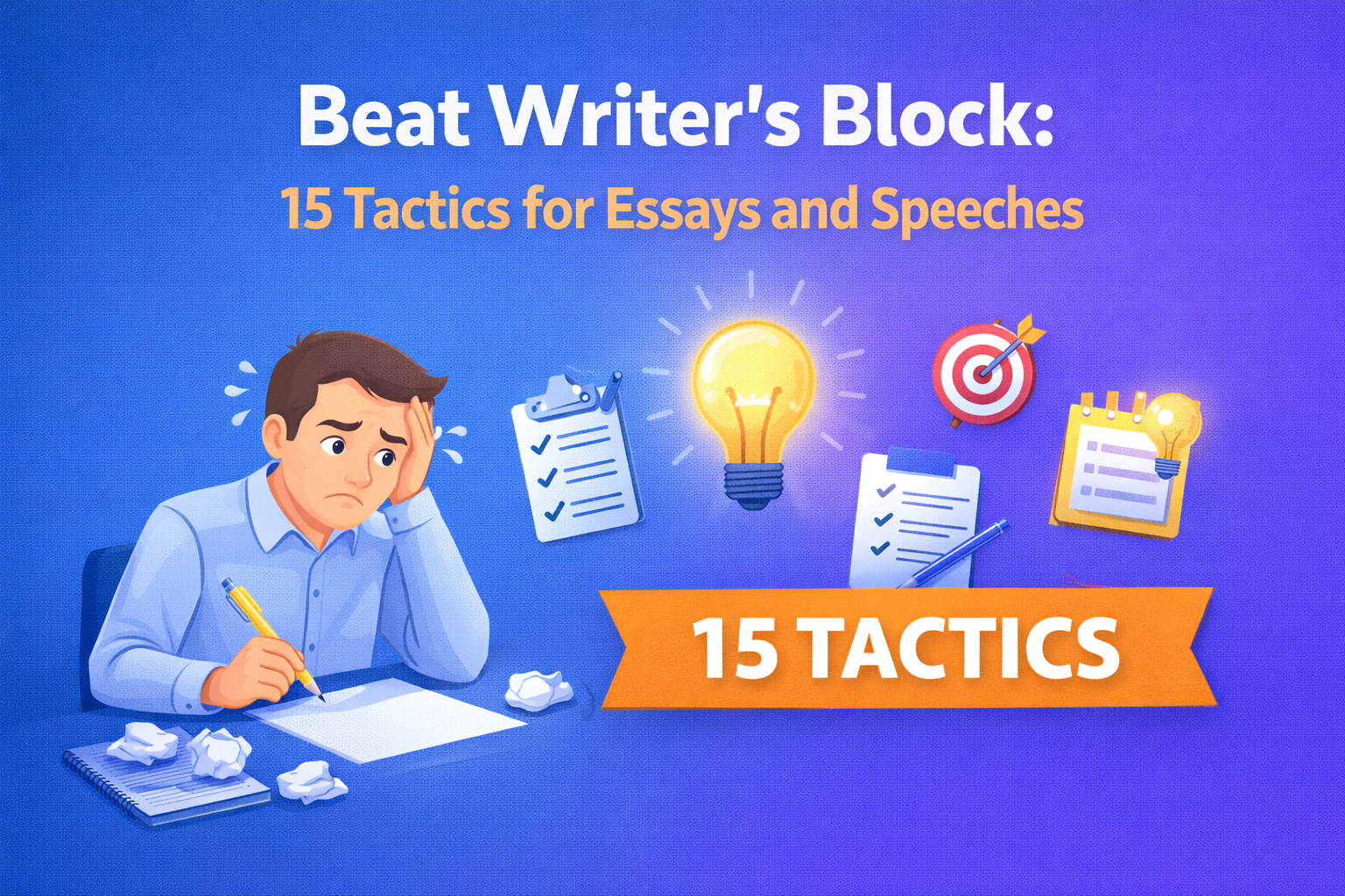 Beat Writer's Block: 15 Tactics for Essays and Speeches