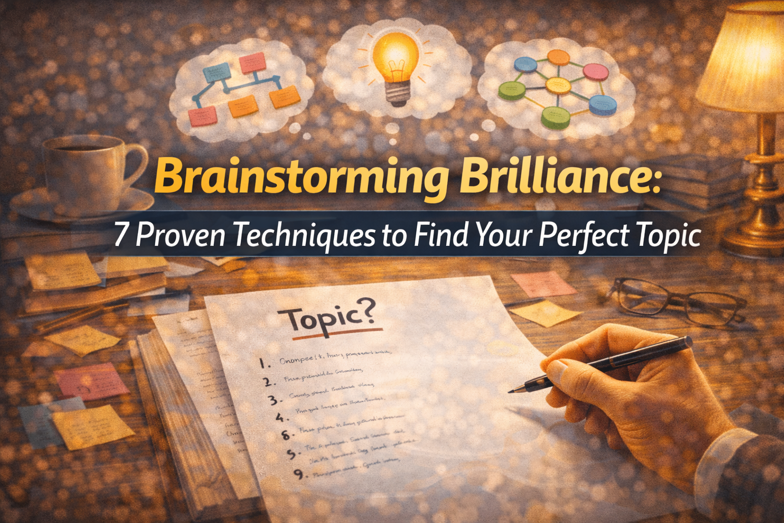 Brainstorming Brilliance: 7 Proven Techniques to Find Your Perfect Topic