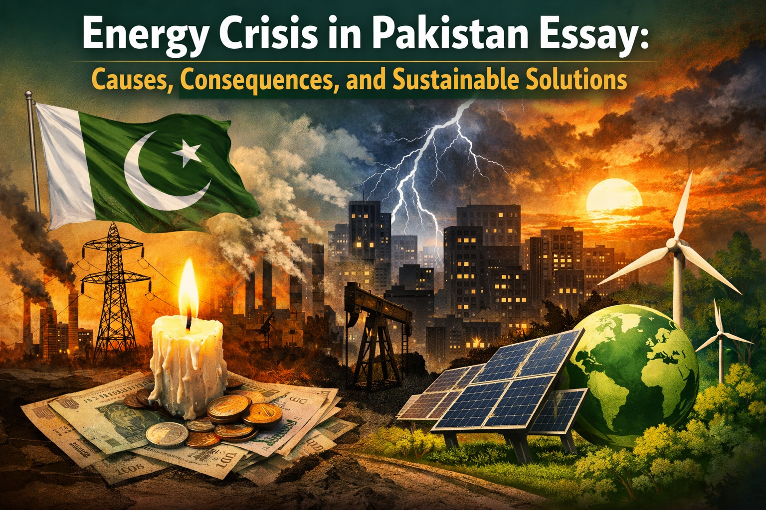 Energy Crisis in Pakistan Essay: Causes, Consequences, and Sustainable Solutions
