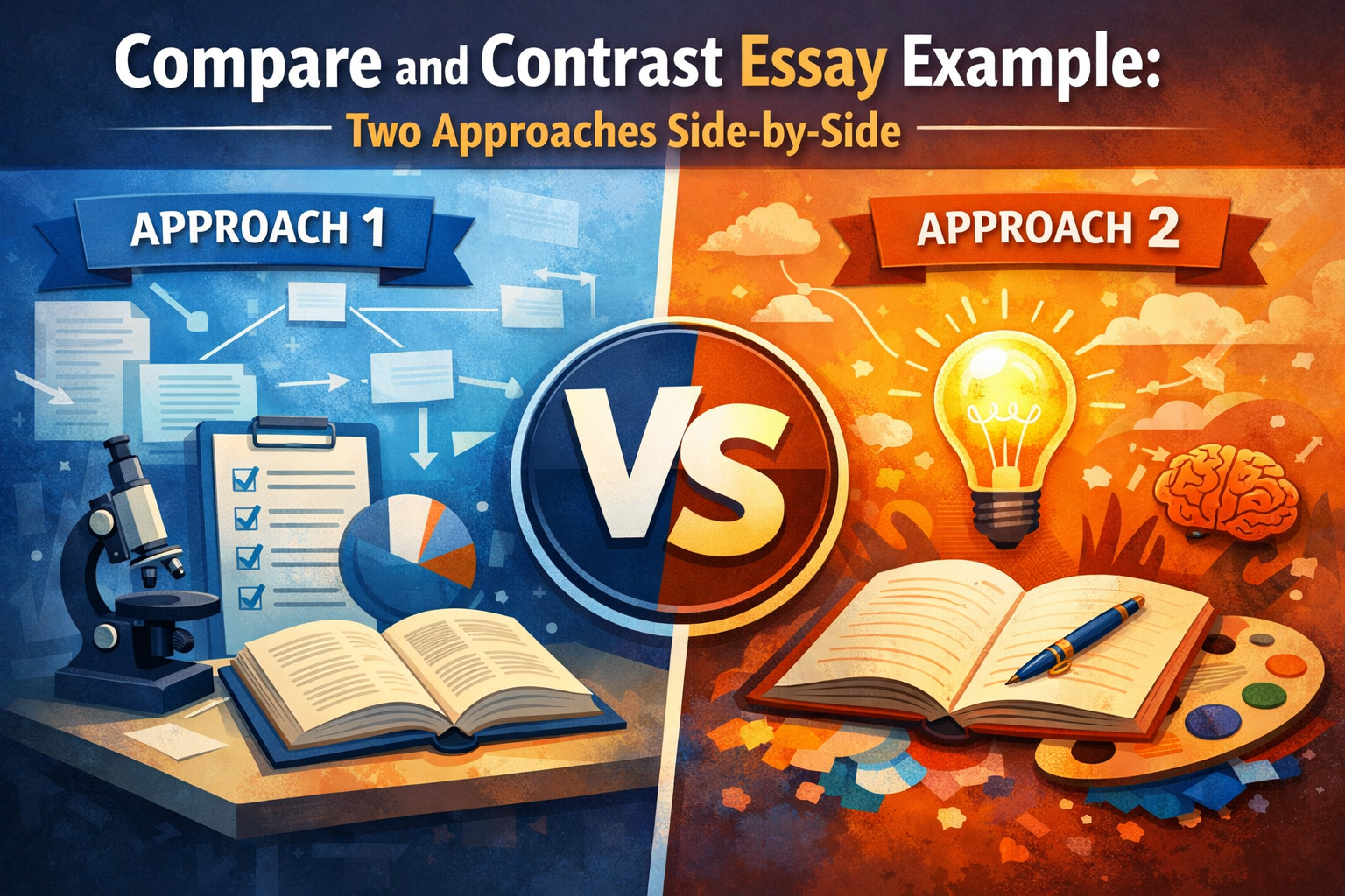  Compare and Contrast Essay Example: Two Approaches Side-by-Side