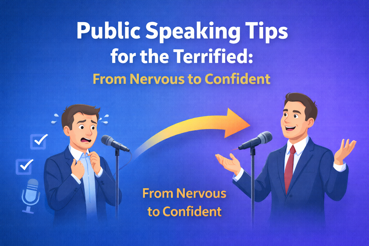 Public Speaking Tips for the Terrified From Nervous to Confident