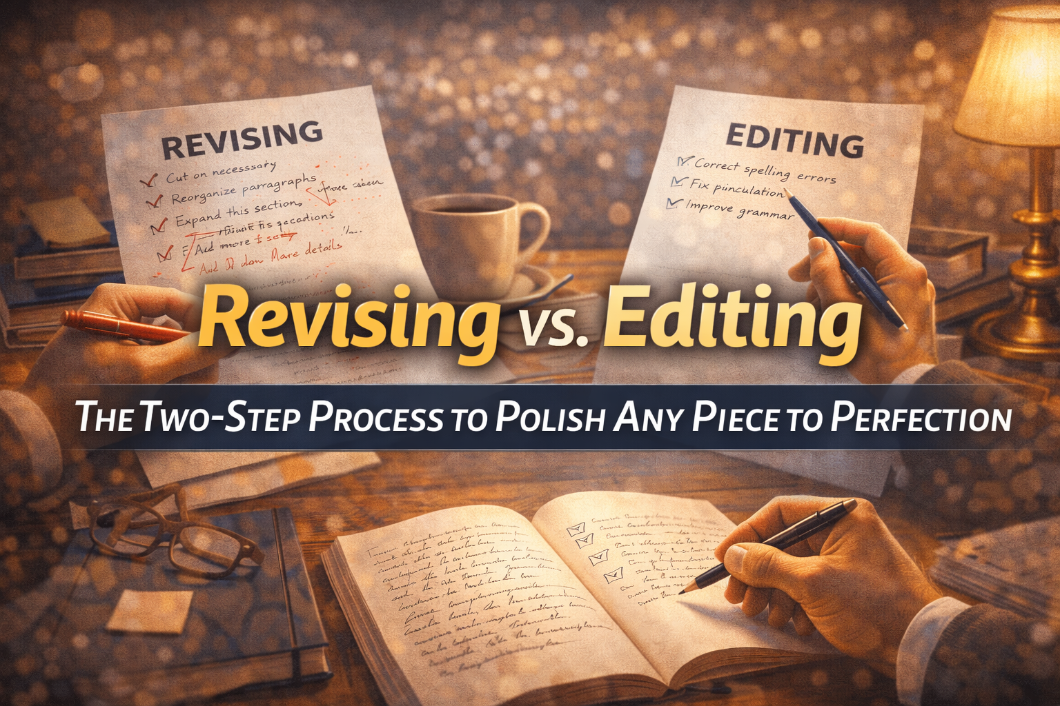 Revising vs. Editing: The Two-Step Process to Polish Any Piece to Perfection