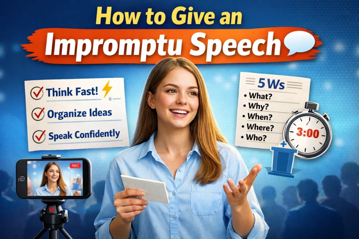 Impromptu speech tips and tricks